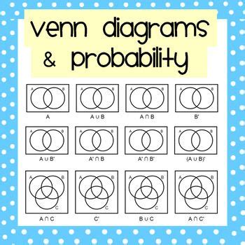 Venn Diagrams & Probability Mega Worksheet Pack | Venn diagram, Probability, Diagram