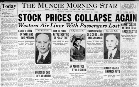 The Great Depression newspaper headlines: Turmoil & uncertainty after ...