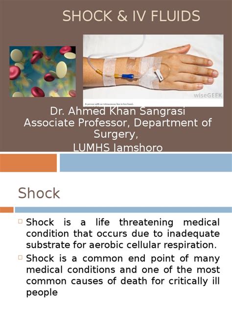 Shock & IV fluids | Shock (Circulatory) | Sepsis