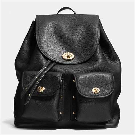 Coach Metropolitan Rucksack In Pebble Leather in Black | Lyst