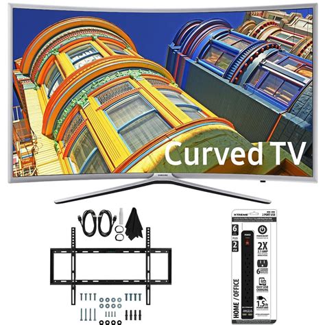 Samsung UN55K6250 - Curved 55-Inch 1080p Full HD LED Smart TV w/ Slim Wall Mount Bundle includes ...