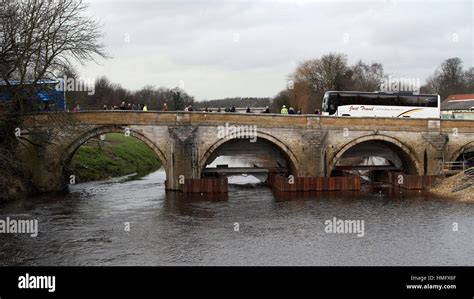 Tadcaster Bridge is reopened more than a year after its partial ...