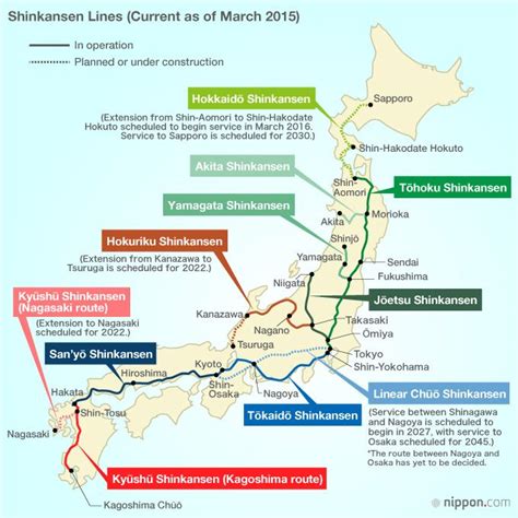 Shinkansen Route Map | Japan train, Route map, Train map