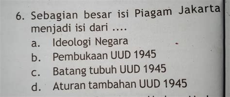 Perbedaan Piagam Jakarta Dan Uud 1945 – CPNS247