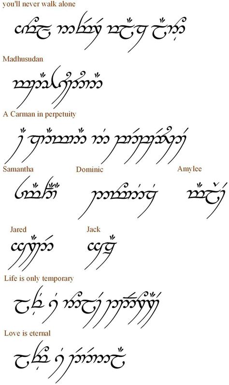 Lord Of The Rings Elvish Quotes. QuotesGram