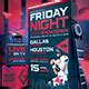 Football Night Flyer Football Game Template, Print Templates | GraphicRiver