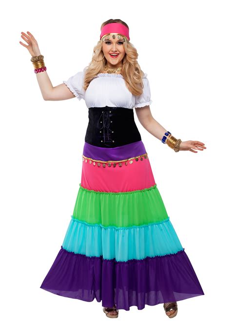 Womens Plus Size Renaissance Gypsy Costume