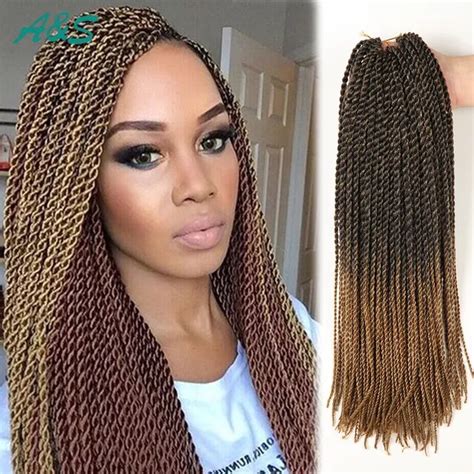 Sexy 11 colors crochet hair 18 inch thin senegalese twist hair crochet twist hair havana mambo ...