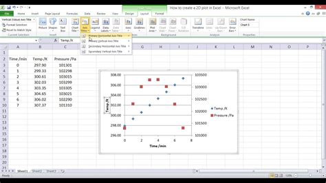 Plotting an x-y graph in Excel – part 1 - YouTube