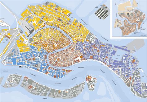 Map of Venice, Italy