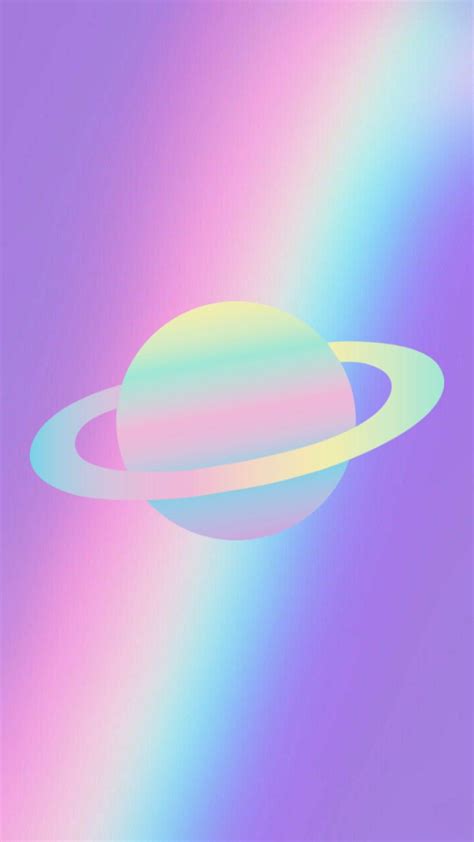 #wallpaper #rainbow #saturn #planets #tumblr | Empapelado de galaxias, Fondos de colores, Empapelado