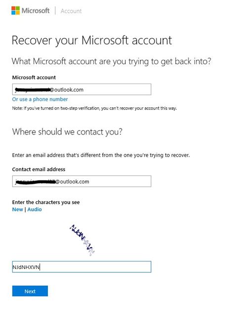 New Account Recovery Form Process! - Microsoft Community