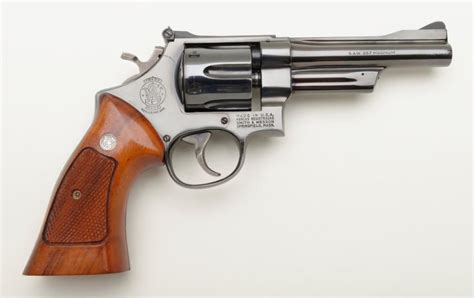 Smith & Wesson Model 27-2, .357 Magnum caliber double action revolver with factory 5” barrel, blued