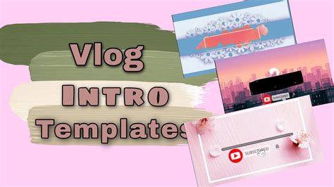 VLOG INTRO TEMPLATES//NO TEXT - YouTube