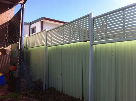 colorbond fence with wood privacy screen - Google Search | Backyard ...