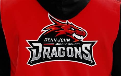 Denn John Middle School Logo Dragon Mascot