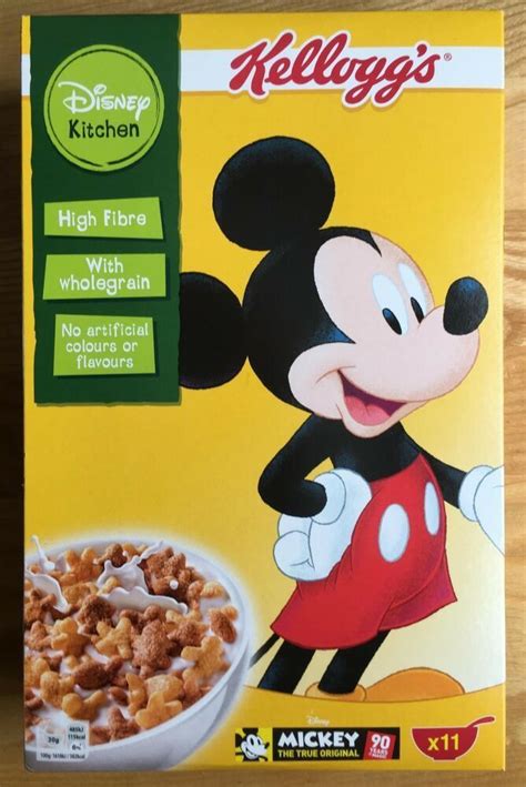 Caja Cereales Mickey Mouse Disney Kellogg's, cereal. | Cereal box, Cereal, Grocery foods