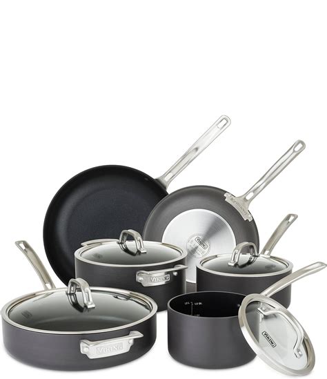 Viking Hard Anodized Nonstick 10-piece Cookware Set | Dillard's