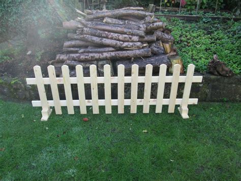 wooden Free standing Picket Fence panels 6ftx2ft planed timber smooth ...