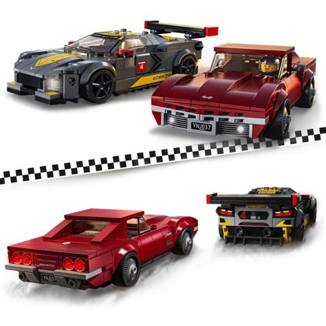 LEGO 76903 Speed Champions Chevrolet Corvette C8.R & 1968 Chevrolet Corvette | Smyths Toys UK