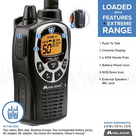 Midland GX PRO GMRS TWO-WAY Radios GXT1000VP4 - lagoagrio.gob.ec