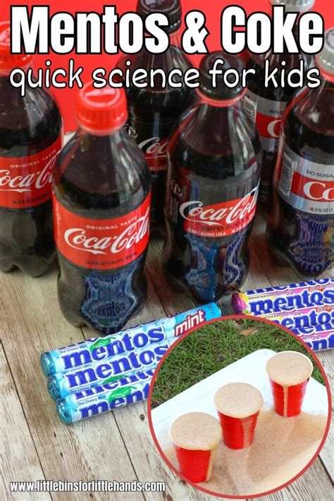 Erupting Mentos and Coke Experiment - Little Bins for Little Hands