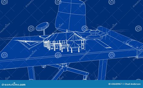 Blueprint House on Drafting Table Stock Video - Video of threedimensional, built: 43640967
