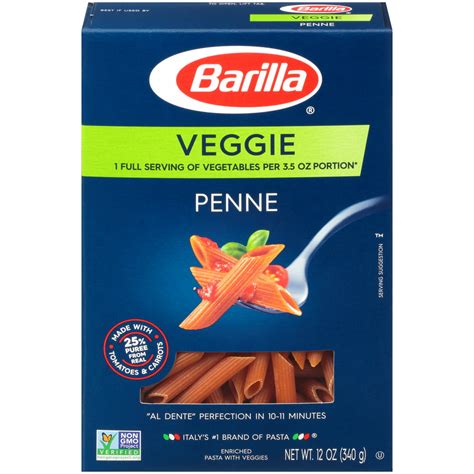 Barilla® Veggie Pasta Penne 12 oz - Walmart.com - Walmart.com