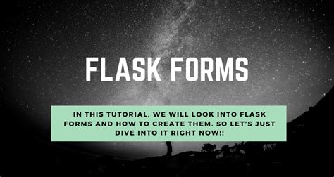 Flask Forms - Accept User Input Using Flask Forms - AskPython