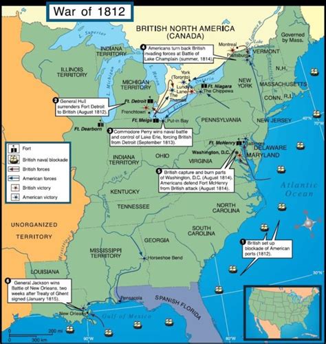 Map : Map of the War of 1812 - Infographic.tv - Number one infographics ...