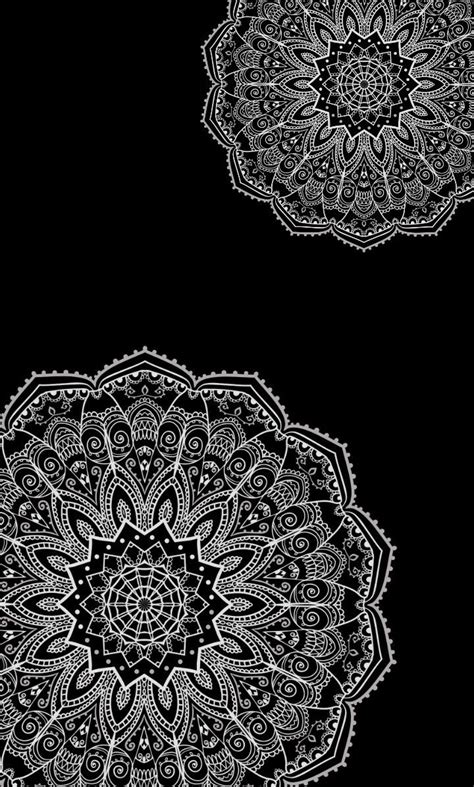 Pinterest // shutxthefrickup Black & White Mandala Phone Background/Wallpaper | Mandala ...