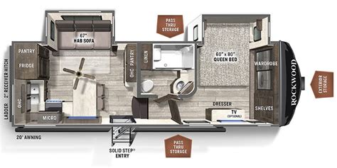 2021 Forest River Rockwood Ultra Lite (Fifth Wheel) Floorplans ...