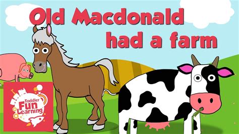 Old Macdonald Had A Farm | Toddler Fun Learning | Nursery rhyme - YouTube