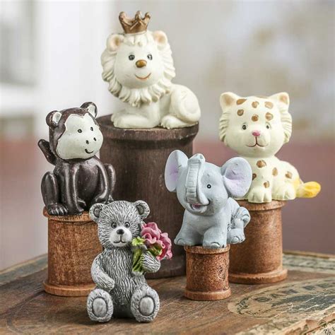 Miniature Animal Figurine - Nursery Miniatures - Dollhouse Miniatures - Doll Supplies - Craft ...