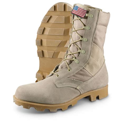 New U.S. Military Surplus Side-zip Desert Boots - 622849, Combat & Tactical Boots at Sportsman's ...