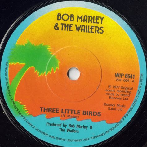 Bob Marley & The Wailers - Three Little Birds (1980, Solid Center ...