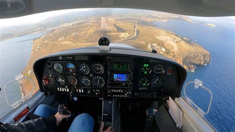 Diamond DA40 - Landing and Takeoff from Sitia, Crete - GoPro Hero 9 ...