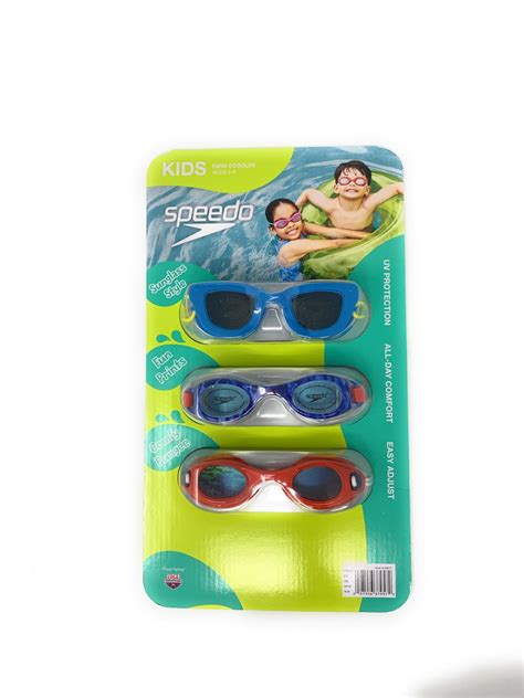 Speedo Kids Swim Goggles 3 pack - Walmart.com