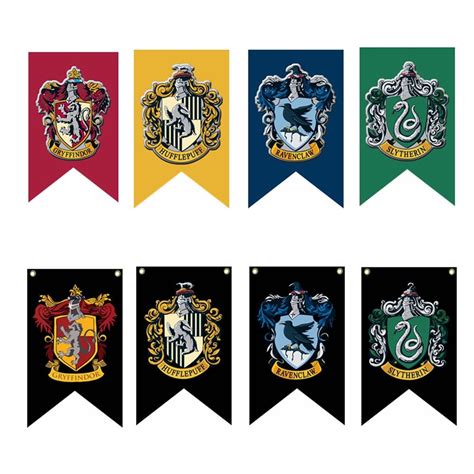 Harry Potter Hogwarts House Banner Flag Wall Hanging Drape Gryffindor Slytherin | Harry potter ...