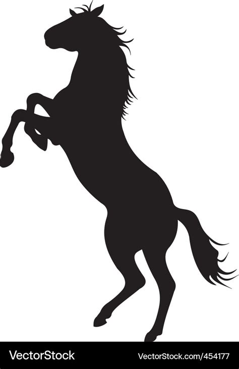 Horse silhouette vector Royalty Free Vector Image