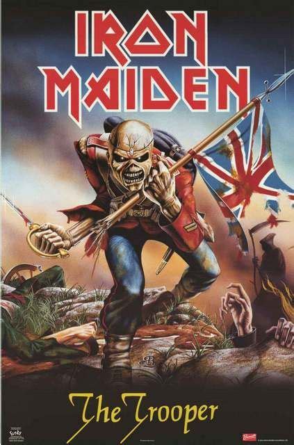 Iron Maiden The Trooper Album Cover Poster 24x36 | Iron maiden posters, Iron maiden albums, Iron ...