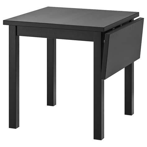 NORDVIKEN drop-leaf table, black, 291/8/41x291/8" - IKEA