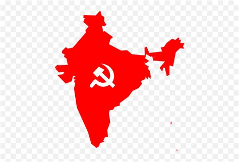 Communist Party Of India Flag Png Image - Communist India Map,Communist Flag Png - free ...