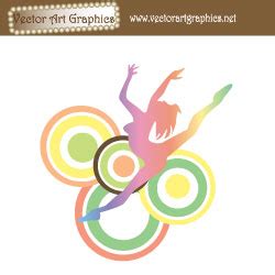 Free Dance Abstract Vector Image