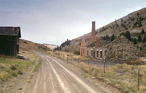 Glendale, Montana Ghost Town | ruins foundations mining remains Picture ...