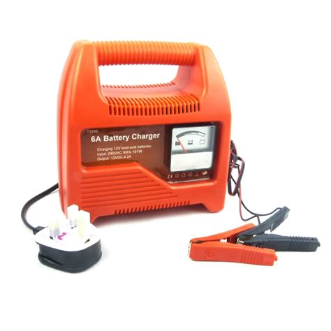 12V Car Battery Charger 6 Amp Compact Portable Battery Charger For Cars ...