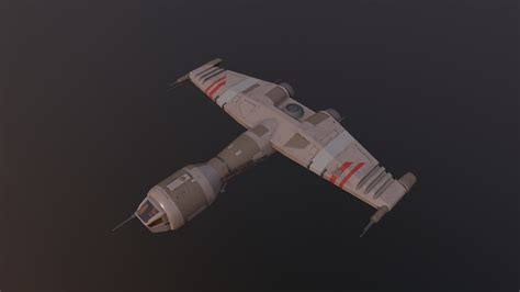 3D model Starship T VR / AR / low-poly OBJ FBX C4D SPP TBSCENE