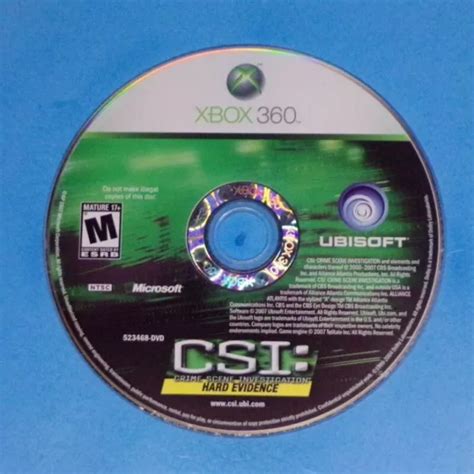 CSI: CRIME SCENE Investigation - Hard Evidence - Xbox 360 – Disc Only – Tested $7.75 - PicClick
