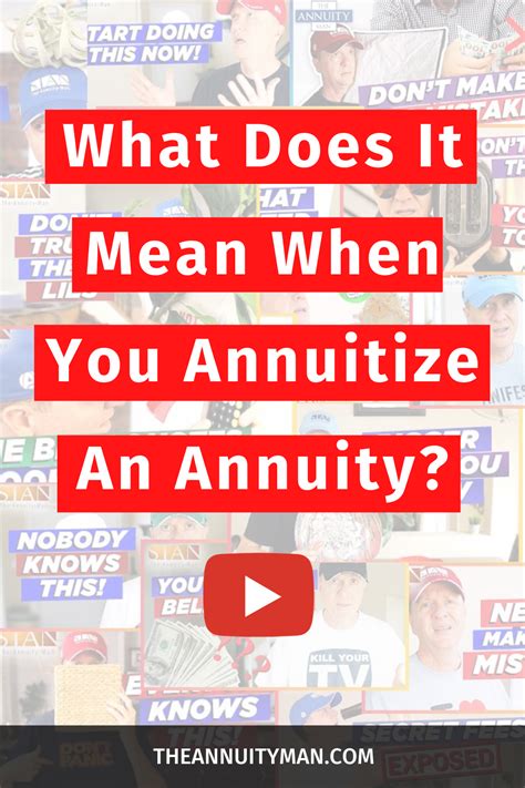 What Does It Mean When You Annuitize An Annuity? | Annuity, Variable annuities, Stock market