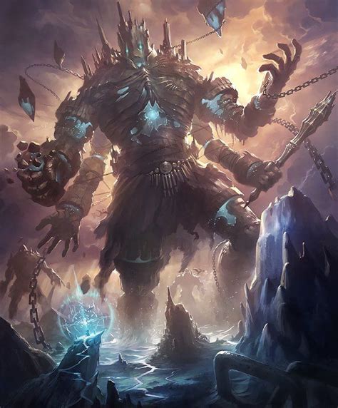 Card: Golem géant | Fantasy concept art, Monster concept art, Dark ...